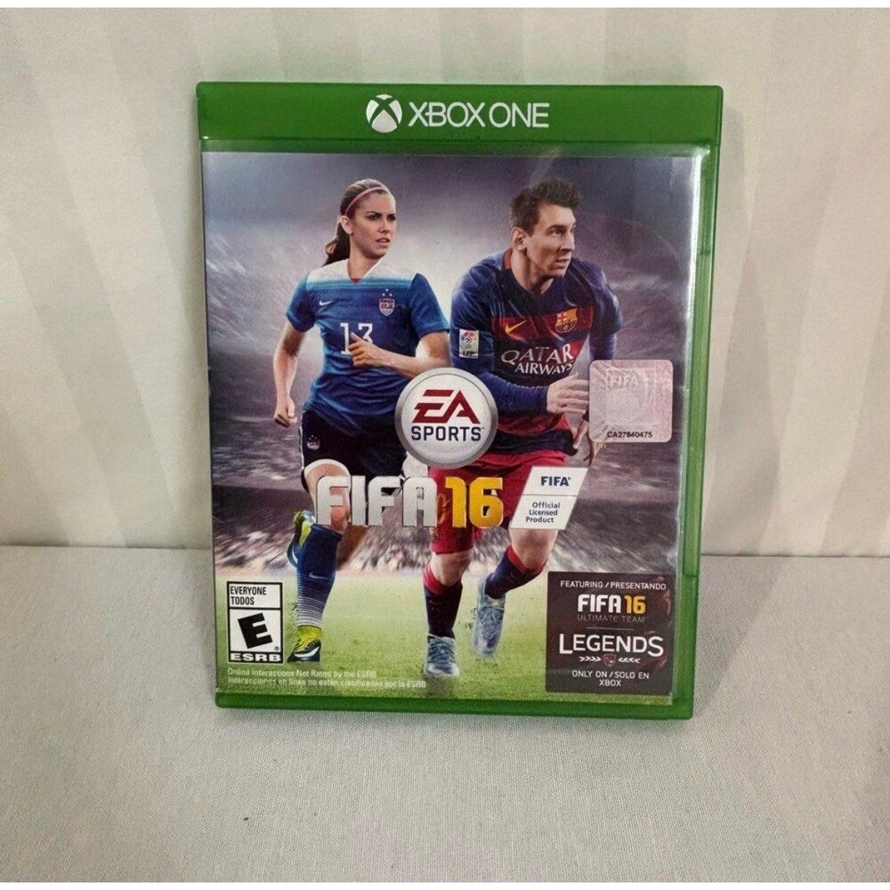 FIFA 16 EA Sports Microsoft Xbox One Video Game Alex Morgan Lionel Messi Cover